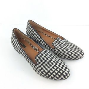 BDG Black White Houndstooth Loafers
